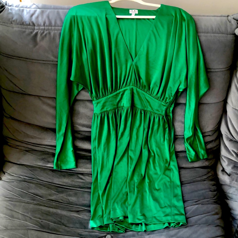 Halston green dress